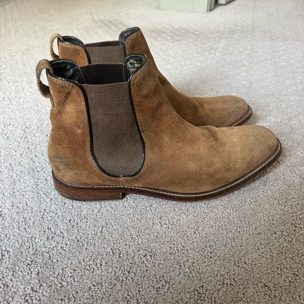 Brown Suede Chelsea Boots